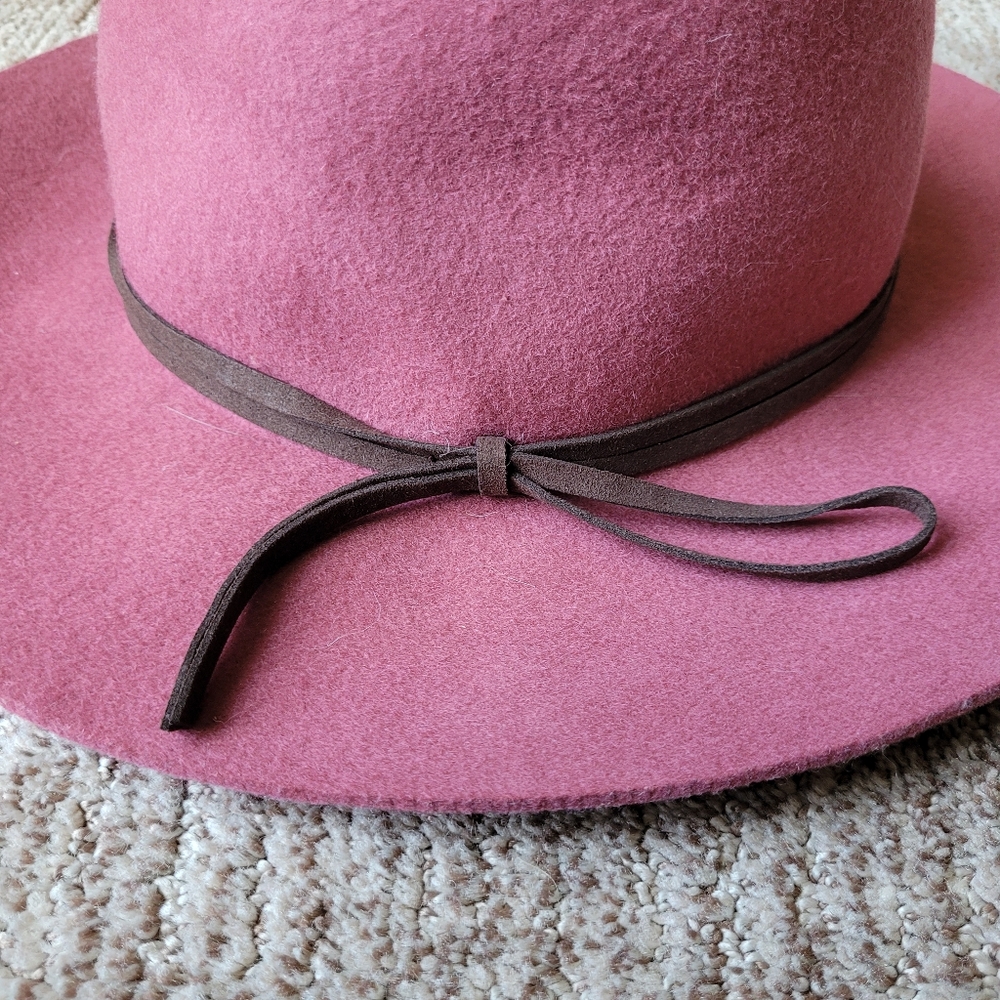 Women's Dusty Mauve Felt Hat - Picture 7 of 14